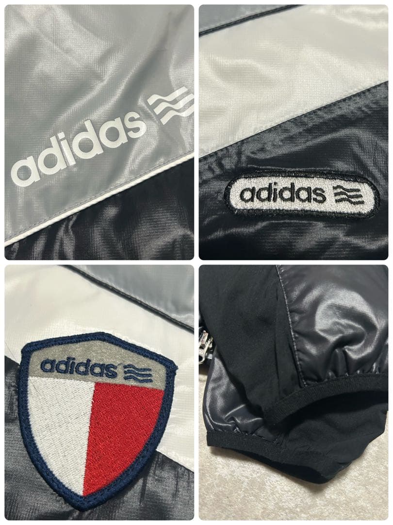 極美品 adidas ゴルフ 2WAYダウンジャケット ブルゾン ベスト M