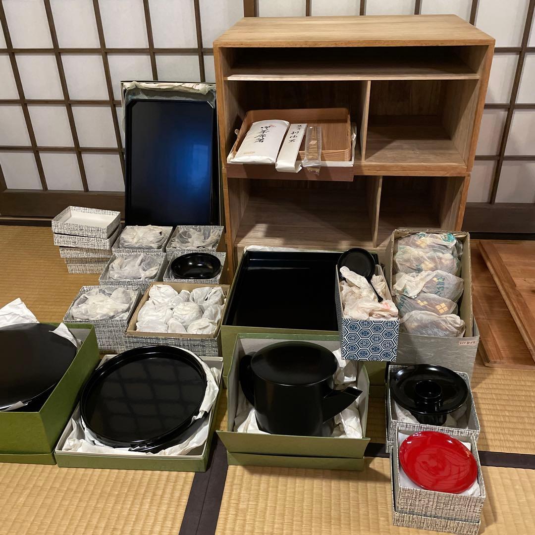 amefuri‼️ 茶道具「木製」『懐石道具』セット一式『茶会席揃』一式