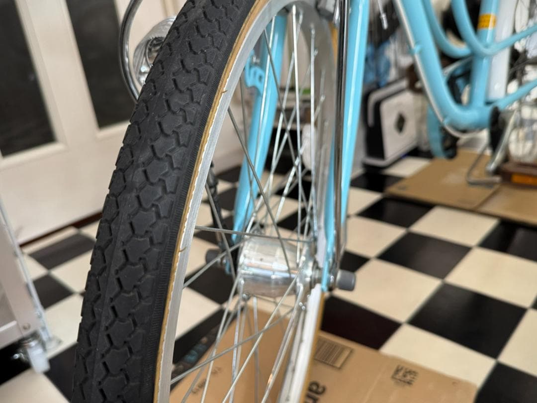 ◇子供用自転車 22インチ 子供自転車 LEDオートライト パステルブルー◇