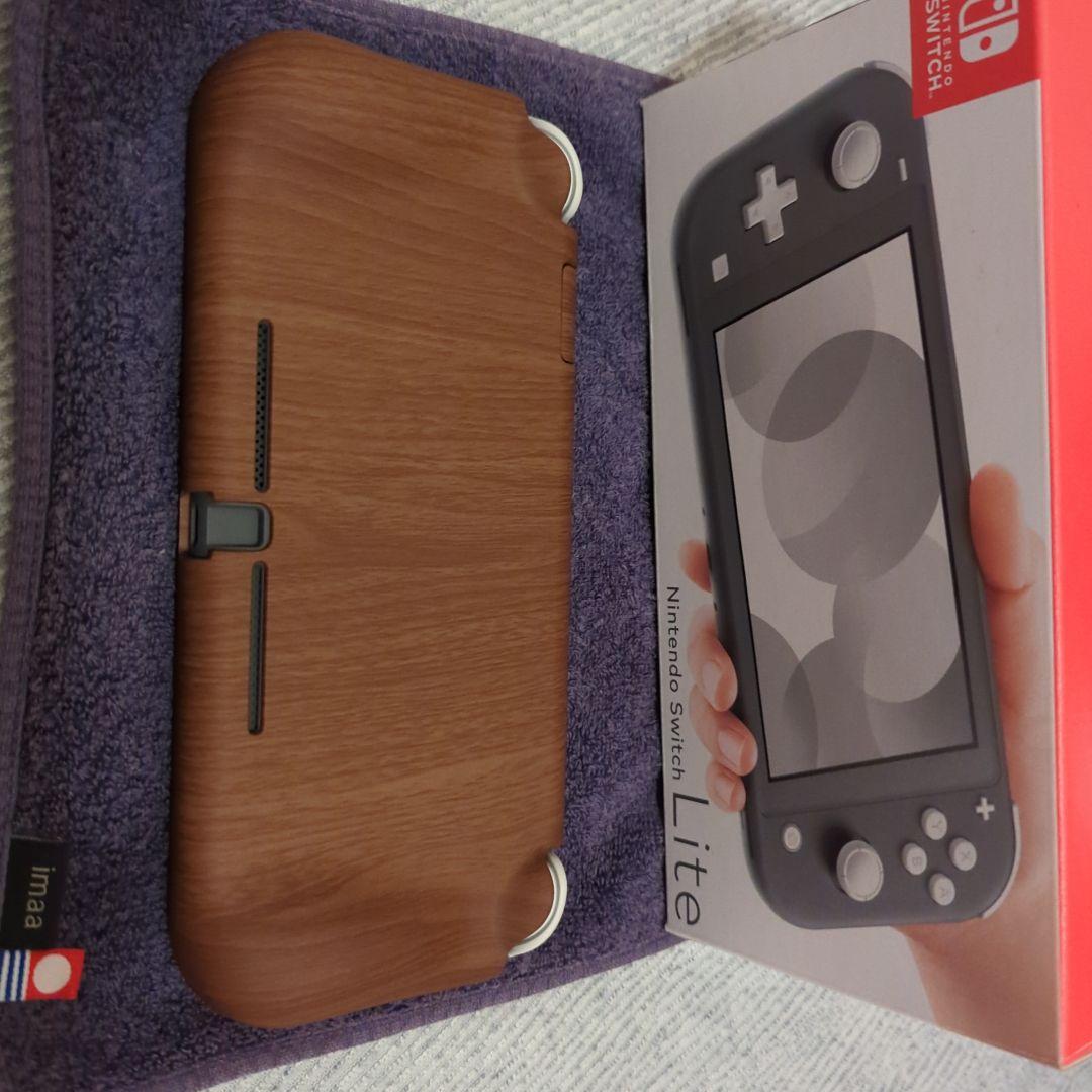 Nintendo Switch Lite グレー　保護フィルム・ケース 箱付き