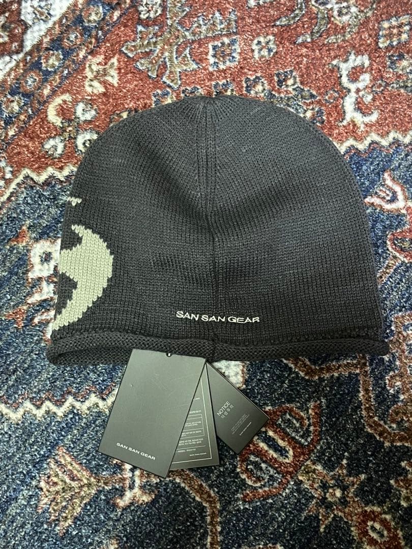 【即日発送】sansan gear サンサンギア　ビーニー　ニット帽　グレー