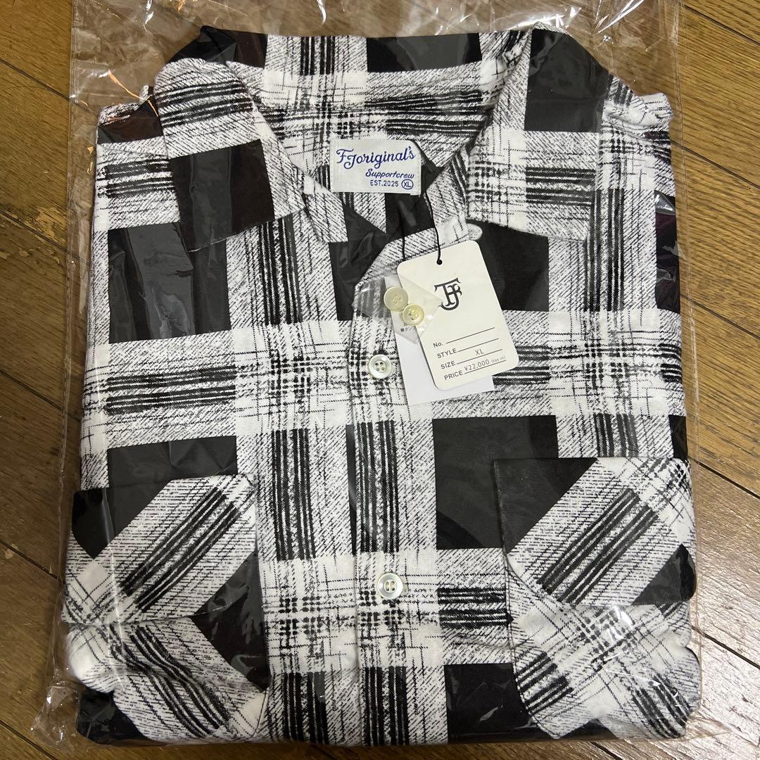 k*n様 FJ ORIGINAL PRINT NEL XL ネルシャツ blac