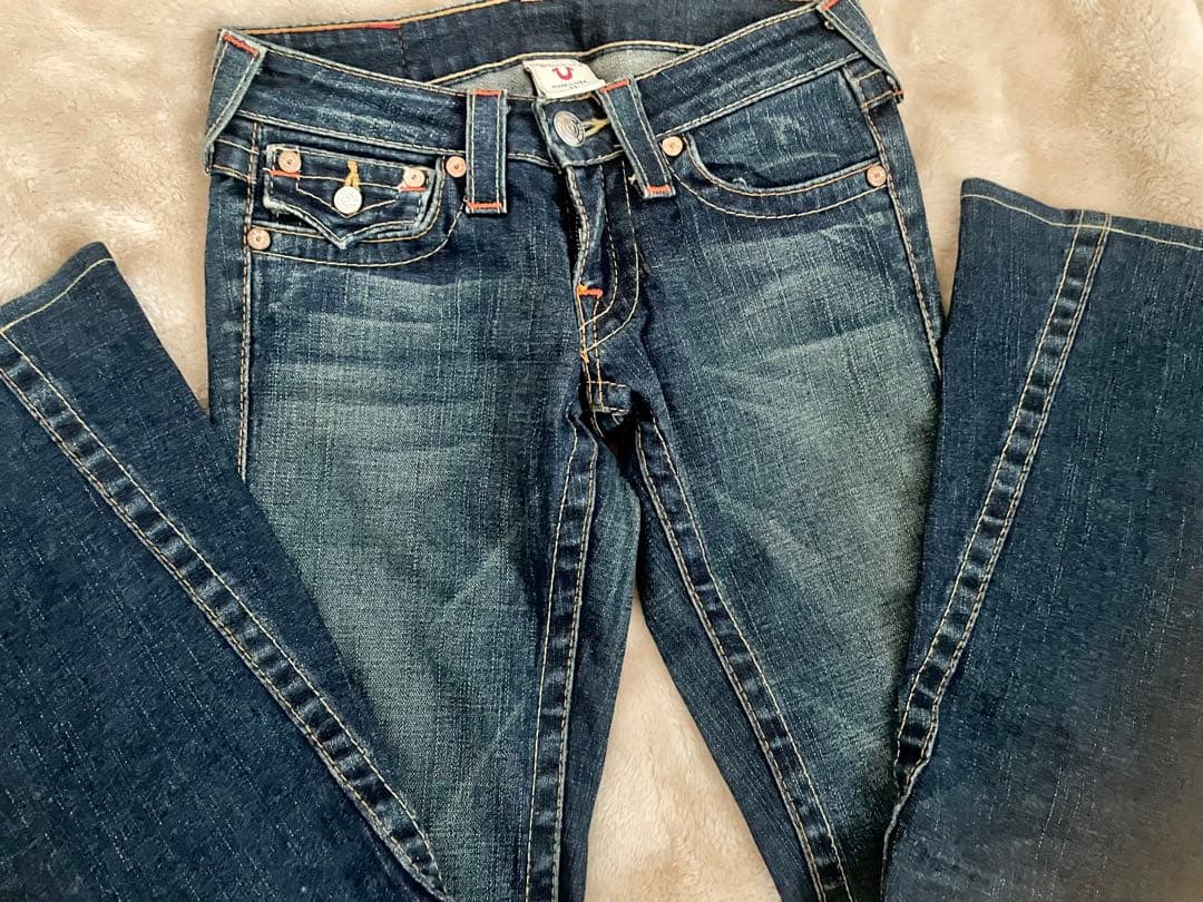 USA製/23/極美品/TRUE RELIGION/ブーツカット/フレアパンツ