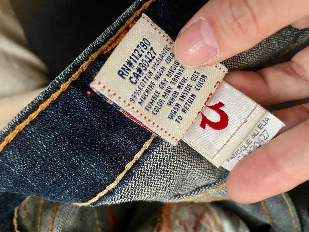 USA製/23/極美品/TRUE RELIGION/ブーツカット/フレアパンツ