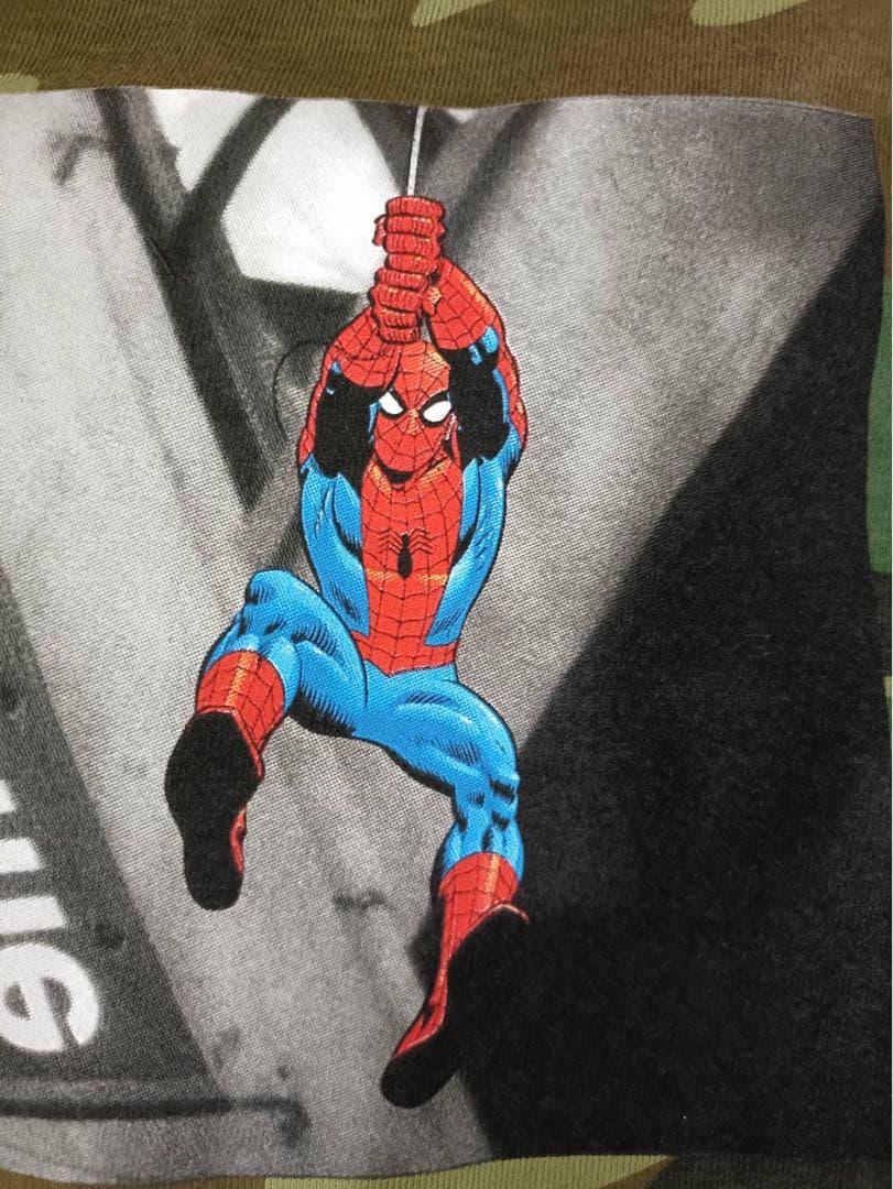 M：Supreme x Spider-Man Tee Camo付属品完備_即発送