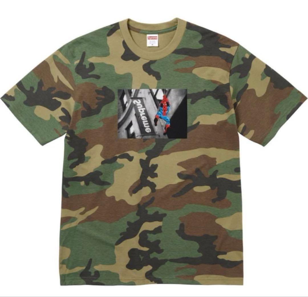 M：Supreme x Spider-Man Tee Camo付属品完備_即発送