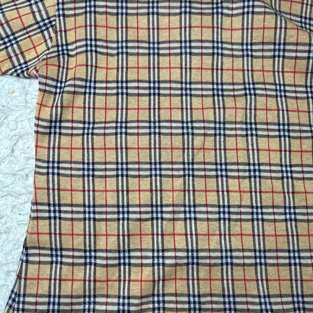 美品✨ BURBERRY ポロシャツ コットン　ノバチェック　ホースロゴ