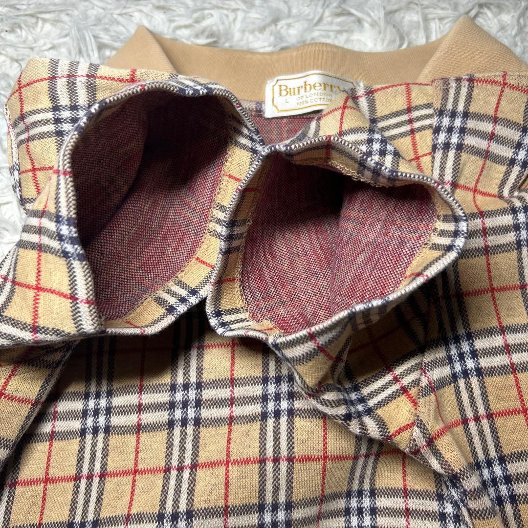 美品✨ BURBERRY ポロシャツ コットン　ノバチェック　ホースロゴ