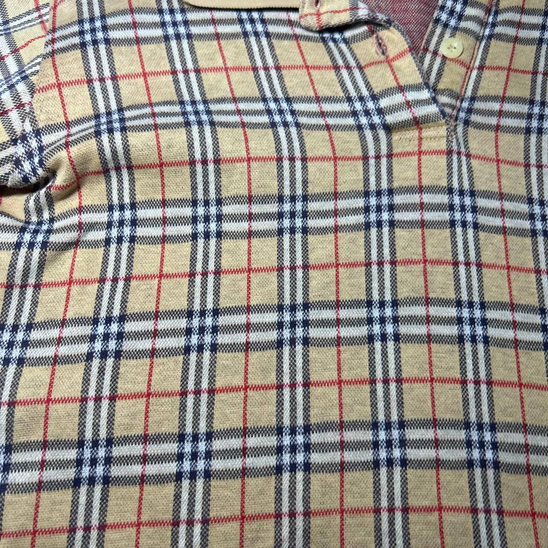 美品✨ BURBERRY ポロシャツ コットン　ノバチェック　ホースロゴ