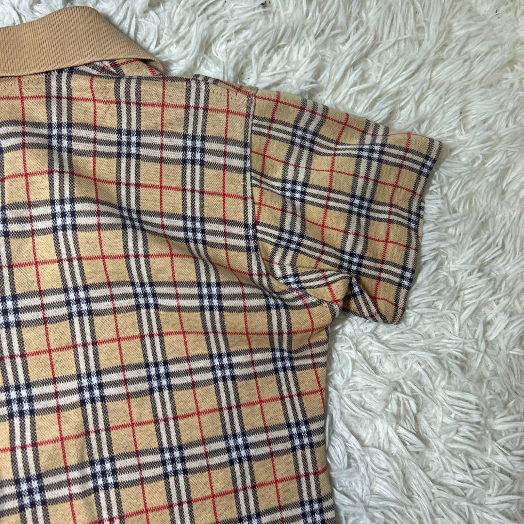 美品✨ BURBERRY ポロシャツ コットン　ノバチェック　ホースロゴ