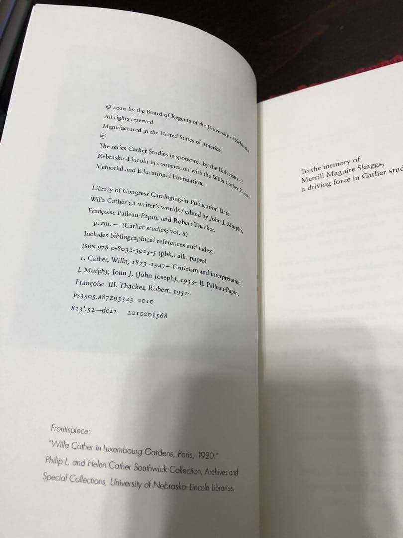 洋書 Willa Cather: A Writer's Worlds