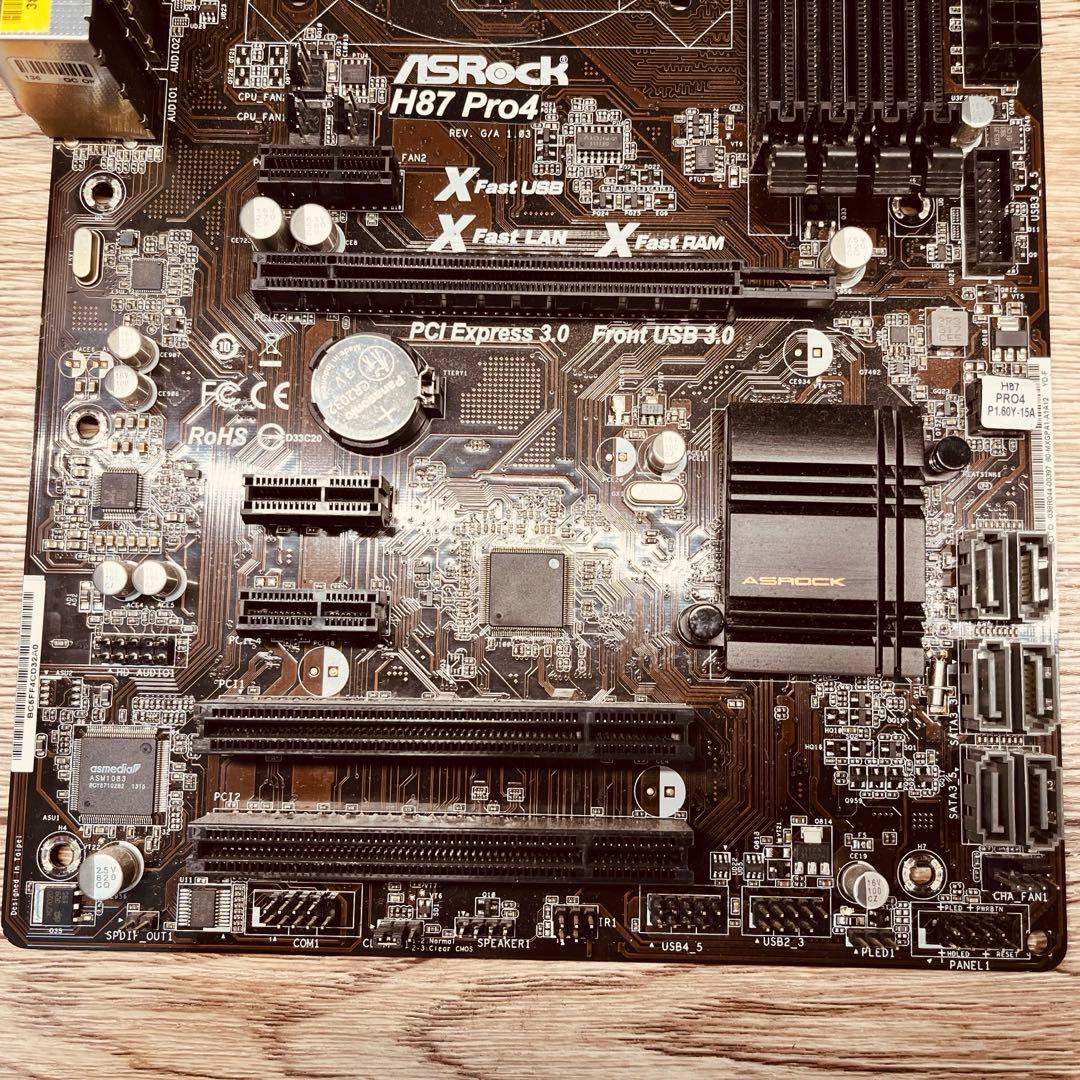 【セット】ASRock H87 Pro4 / i7-4770 / メモリ 8GB