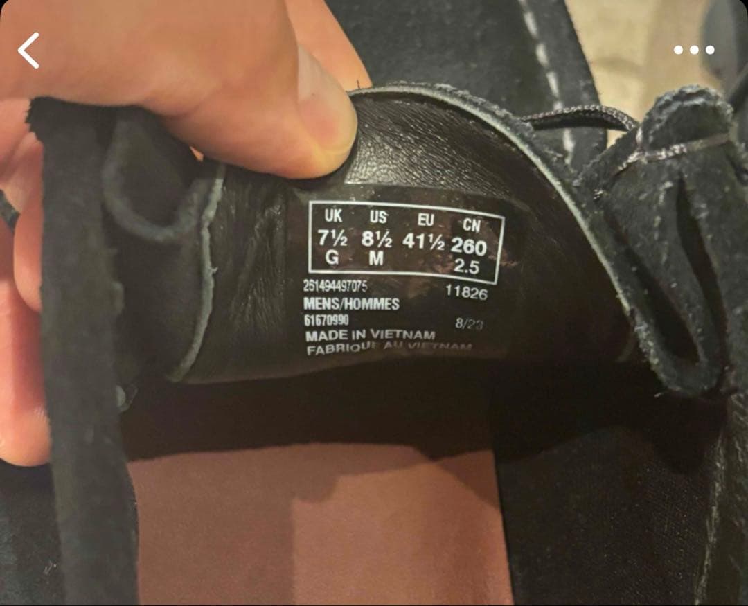 クラークス　Clarks ワラビー　ゴアテックス　UK7.5 25.5cm