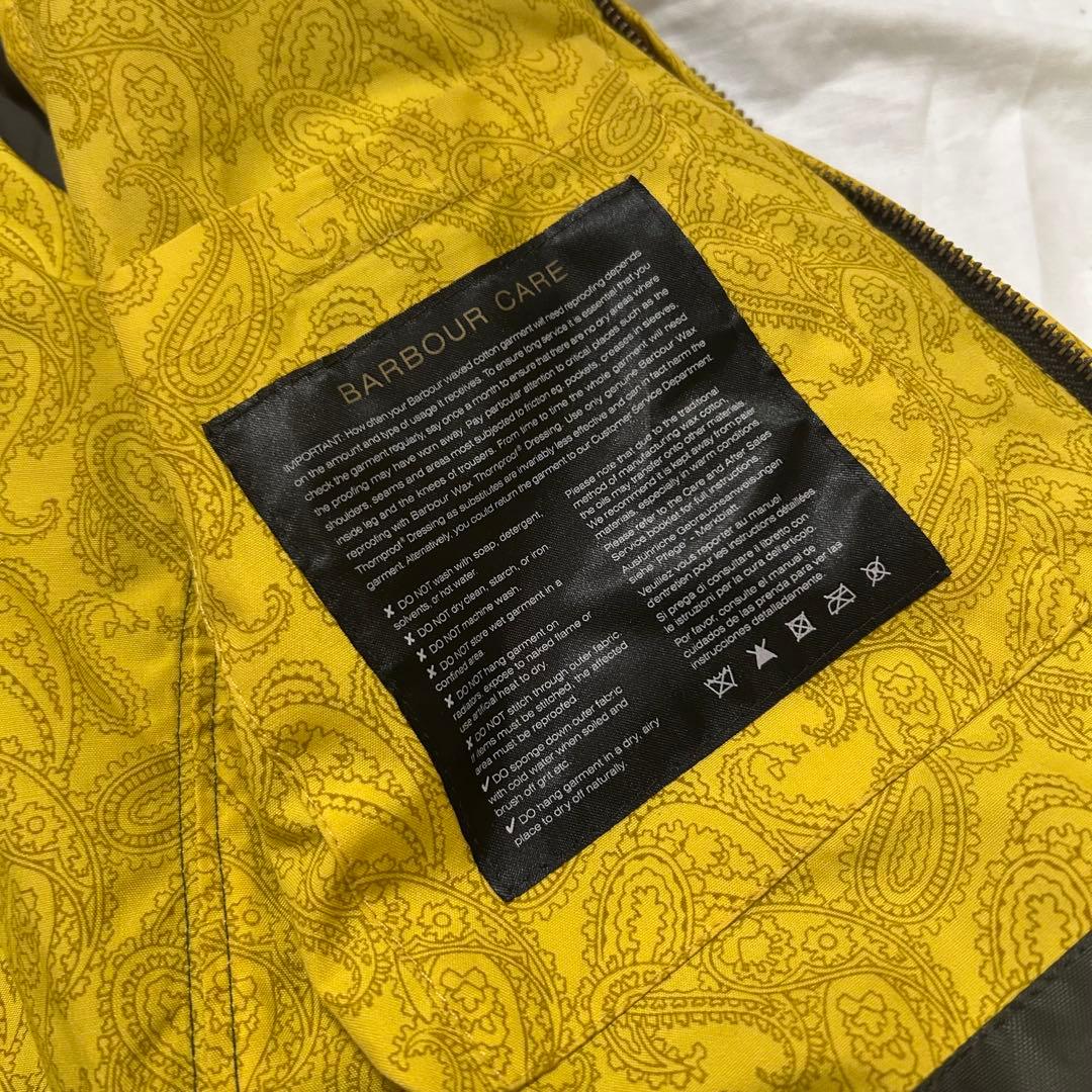 Barbour チェック柄 オイルドジャケット　38 アメカジ　ユーロ