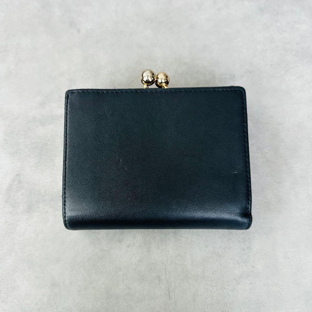 廃盤✨Paul Smith マーガレットプリントトリム がま口 三つ折り財布②