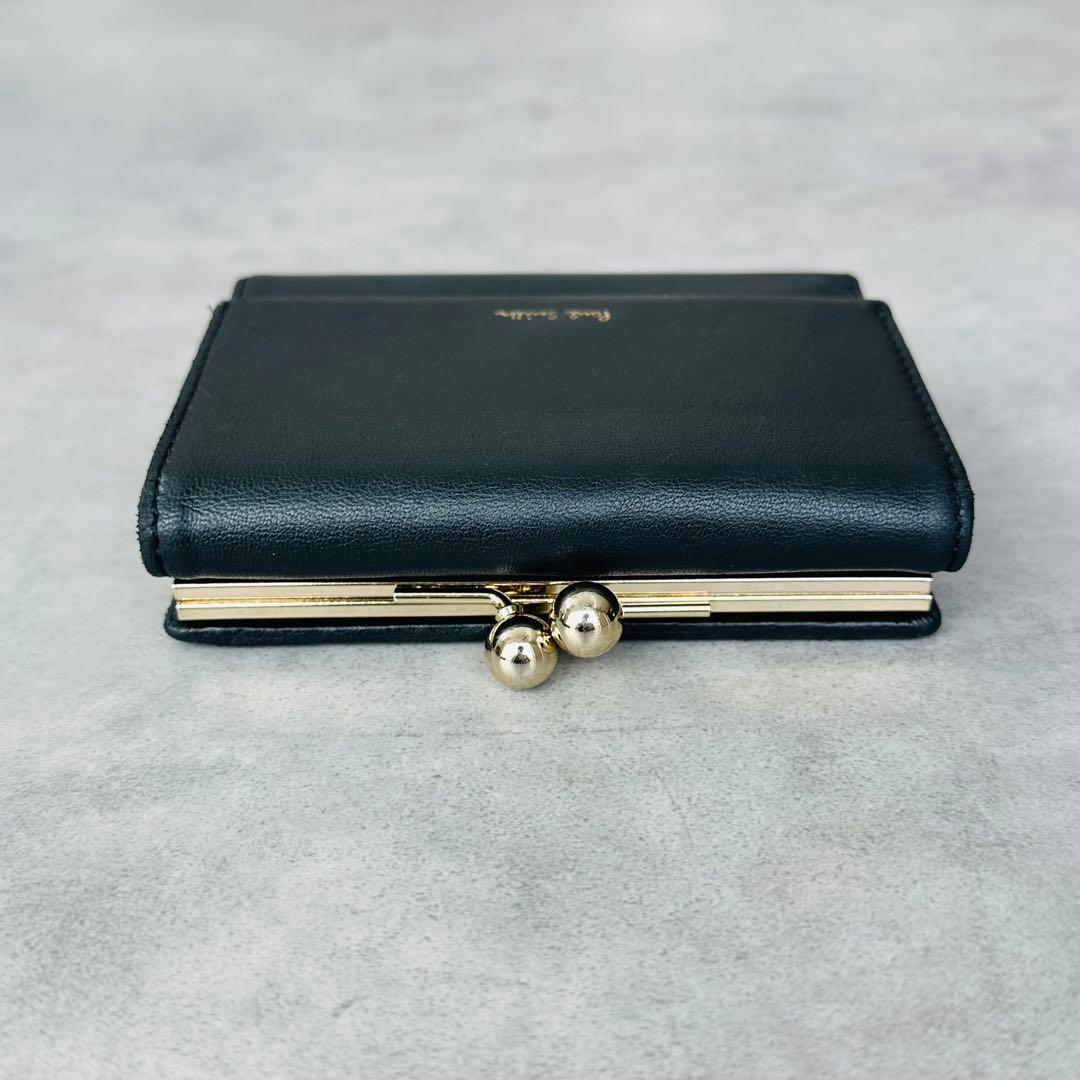 廃盤✨Paul Smith マーガレットプリントトリム がま口 三つ折り財布②