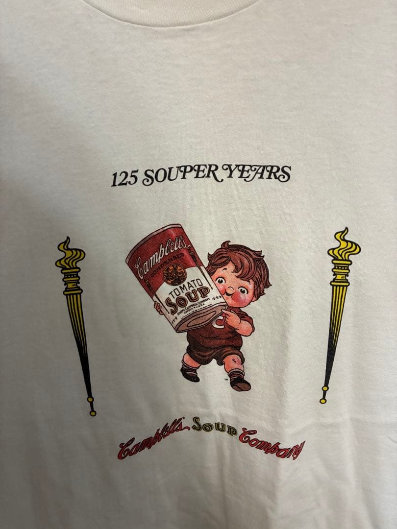 フルーツオブザルーム 90s Campbell`s Soup Tシャツ　XL