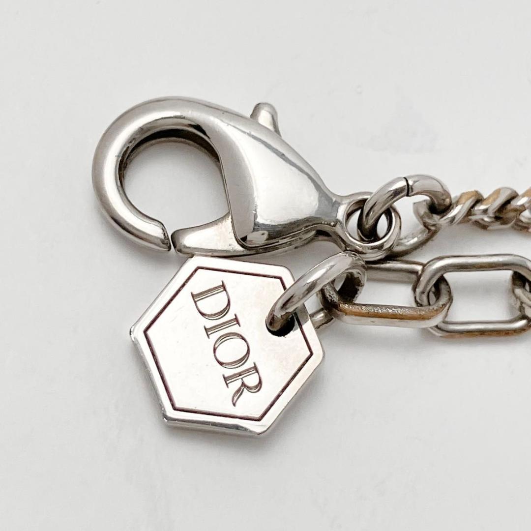 ディオール dior CD ロゴ ネックレス ペンダント シルバー Y749