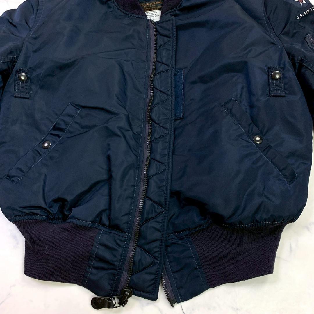 美品★50s復刻 USA製 ALPHA B-15C MOD 紺 40　E060