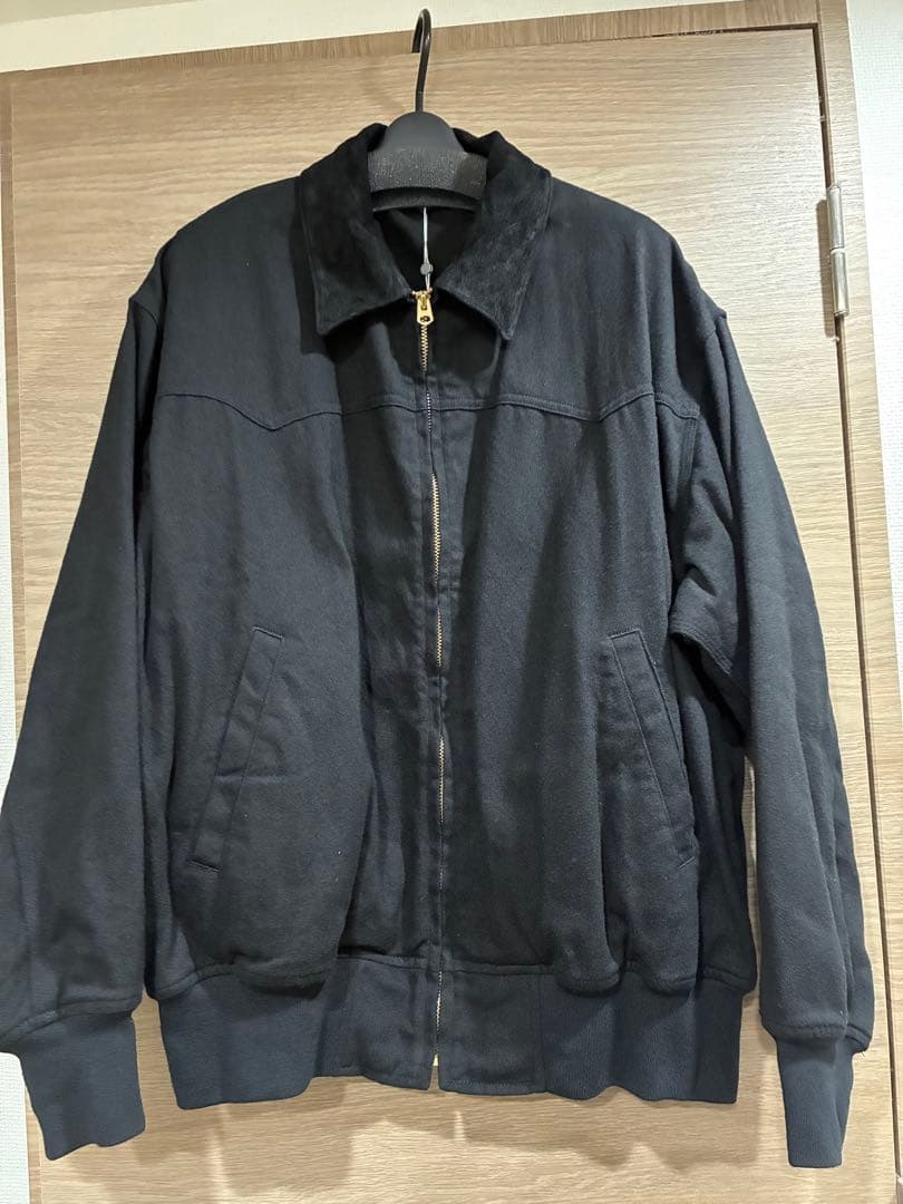 COMOLI 26SS ブラックドリルジップジャケット 2