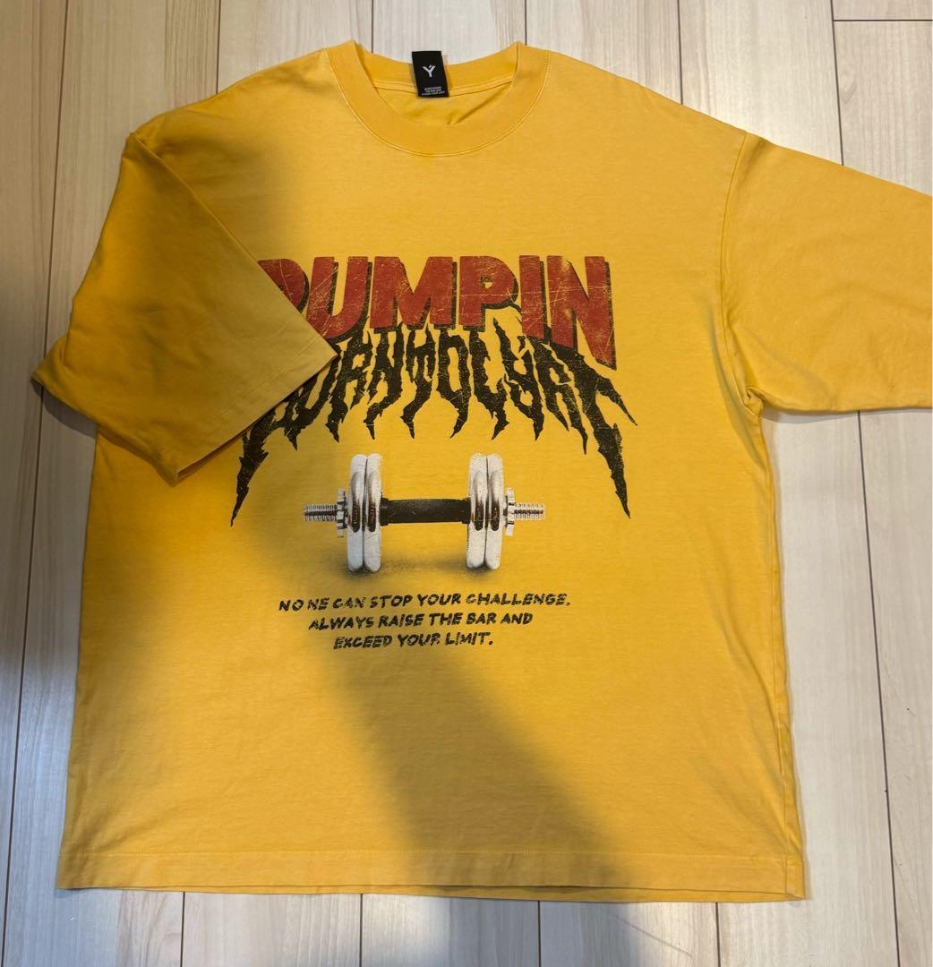 トップス LYFT DUMBBELLS GRAPHIC EXTRA BIG T-SHIRT