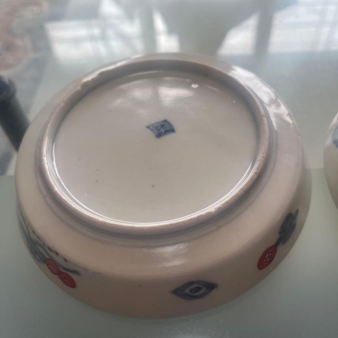 幕末　古伊万里　皿3客 金襴手