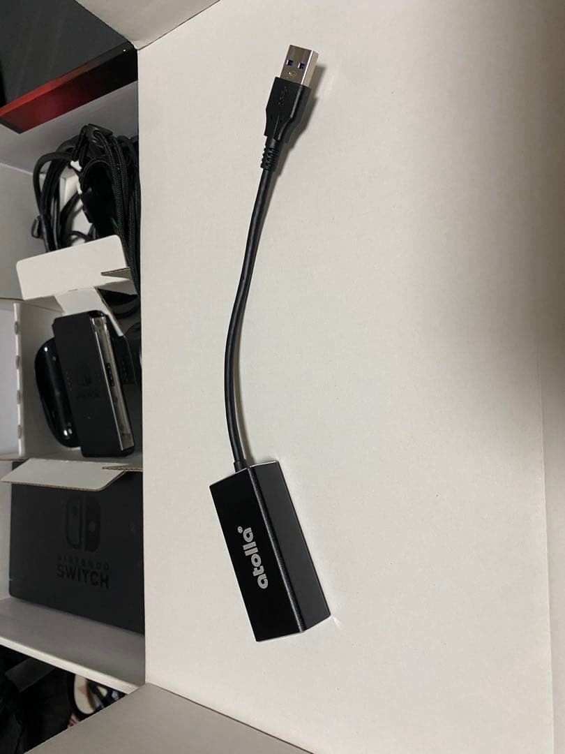 Nintendo Switch 本体　ケース・microSD・LANアダプタ