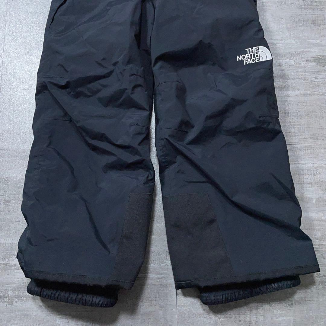 ノースフェイス スキーウェア 110 黒 ビブパンツ スキーウェア スノーボード