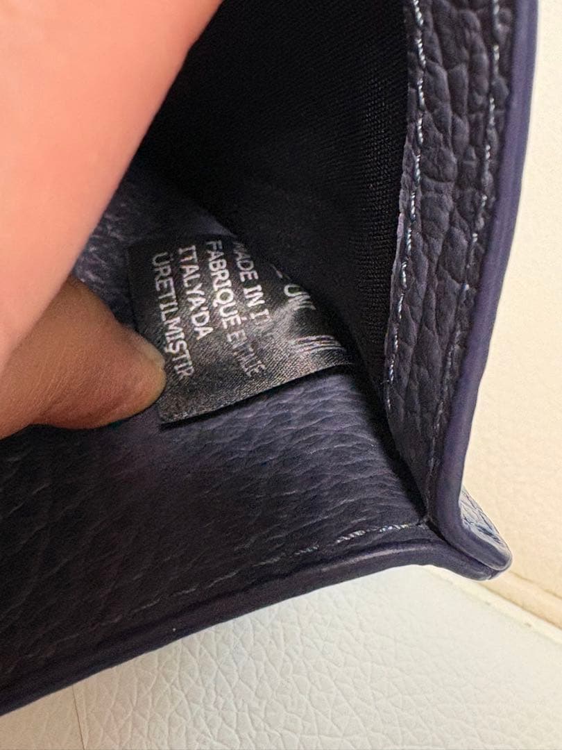 Maison Margiela ネイビー 三つ折り財布