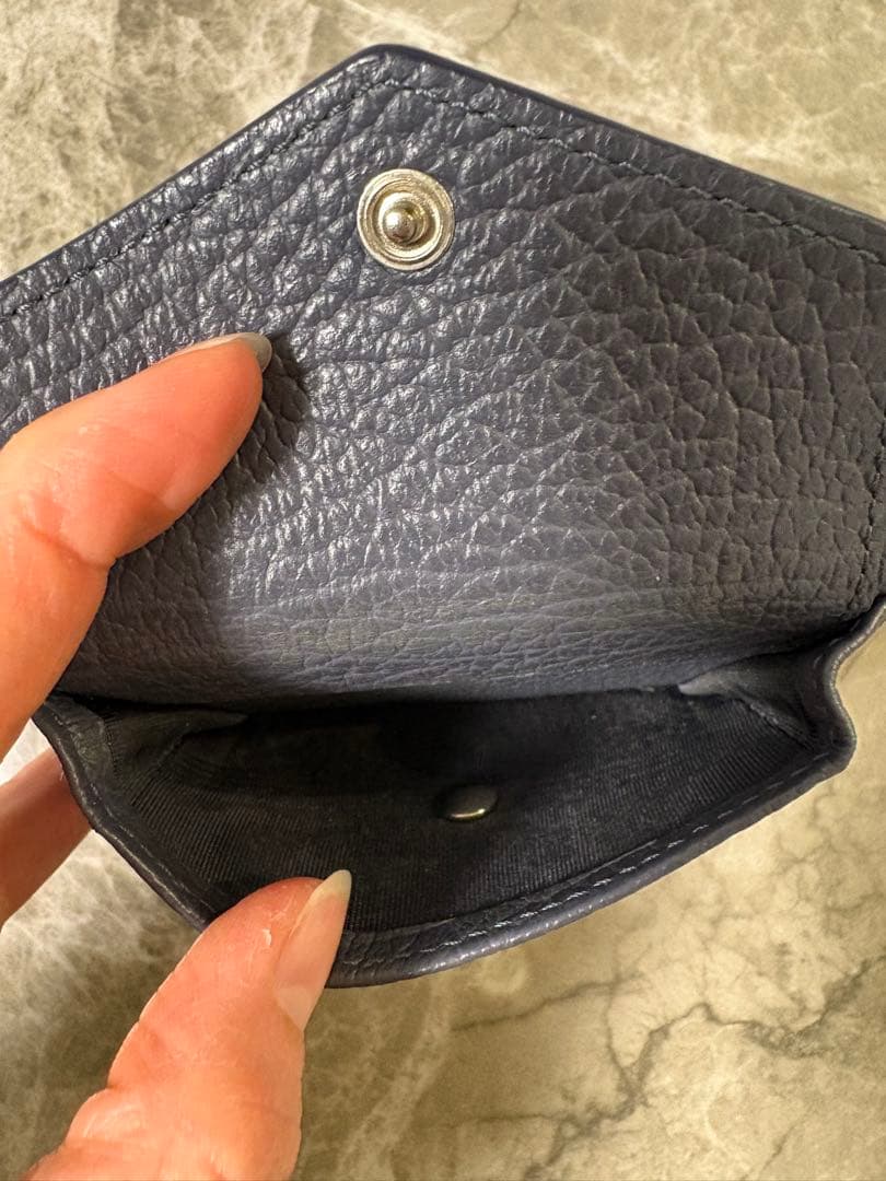 Maison Margiela ネイビー 三つ折り財布