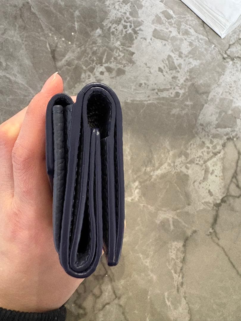 Maison Margiela ネイビー 三つ折り財布