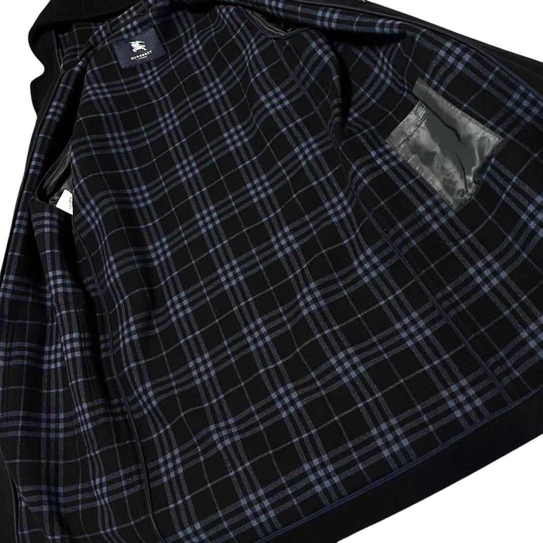 【カシミヤ混】【牛革】【L】BURBERRY LONDON ダッフルコート