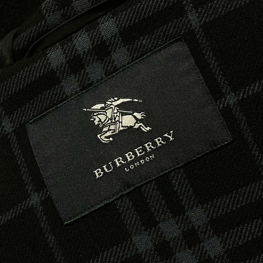 【カシミヤ混】【牛革】【L】BURBERRY LONDON ダッフルコート