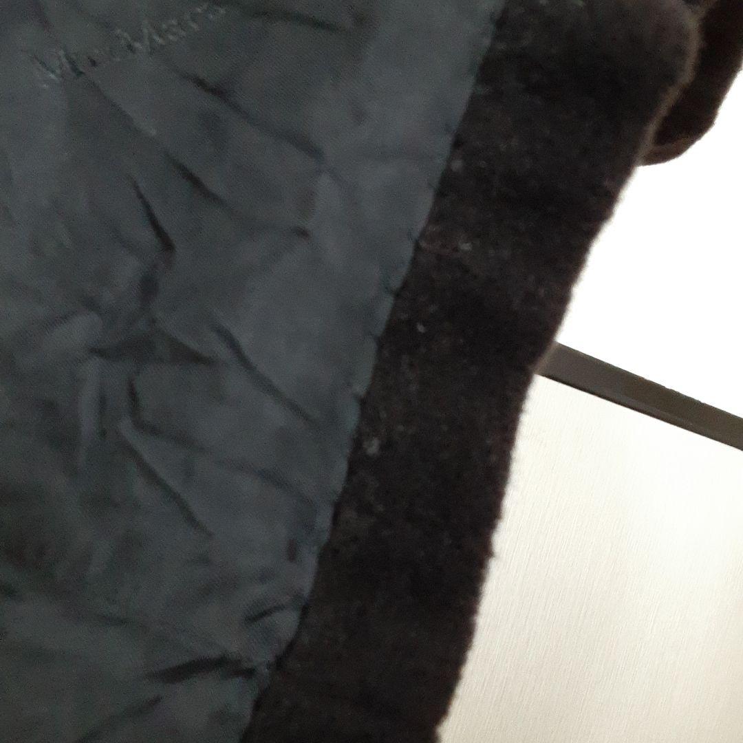 MaxMara ブラック ロングコート38