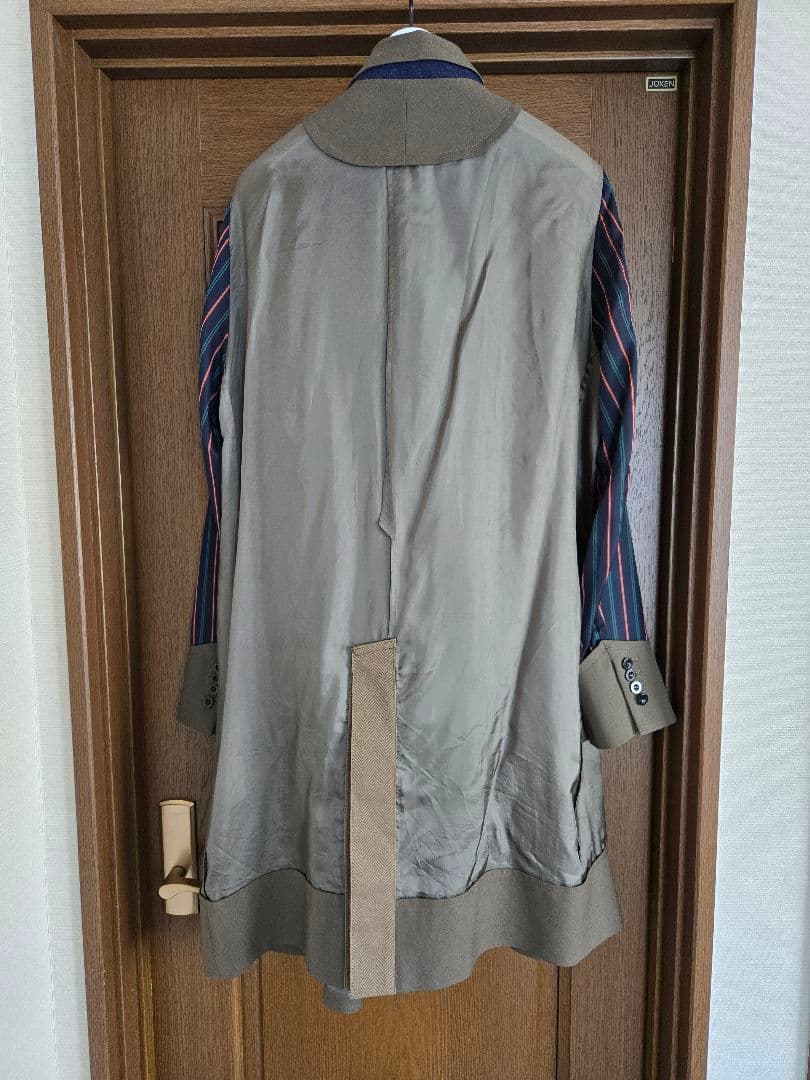 sacai サカイ 2021SS 異素材切替コート　サイズ1