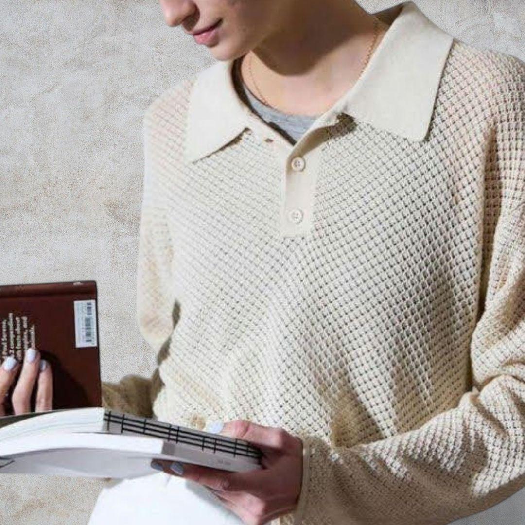 美品 THE SINZONE 24SS WATERMARK POLO KNIT