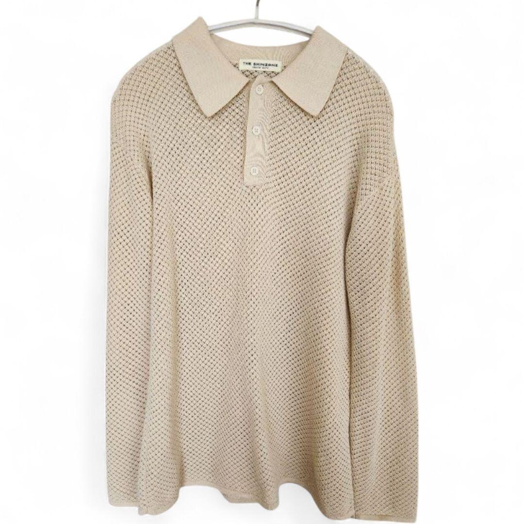 美品 THE SINZONE 24SS WATERMARK POLO KNIT