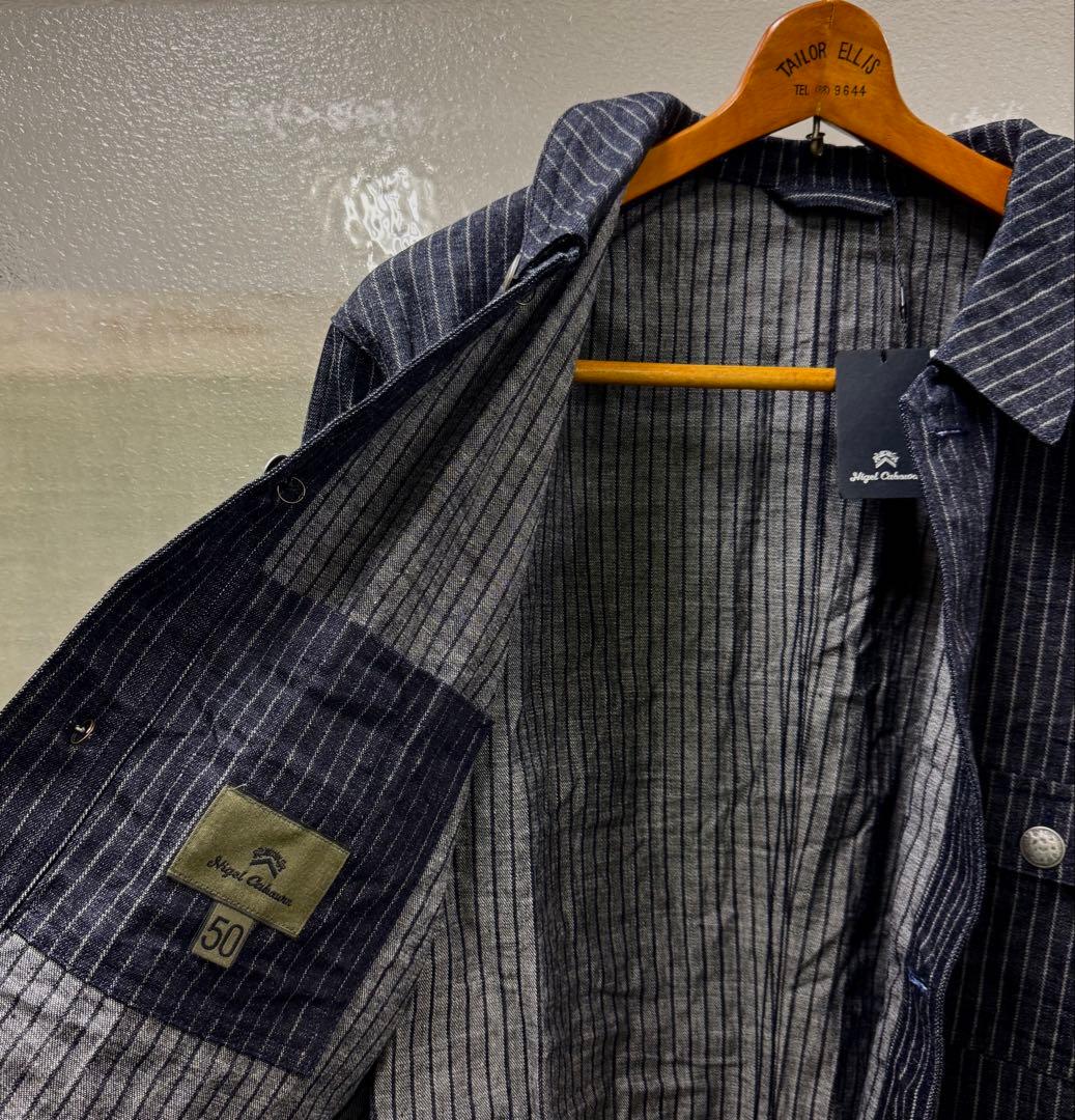 【新品】Nigel Cabourn40sフレンチワークジャケット50インディゴ