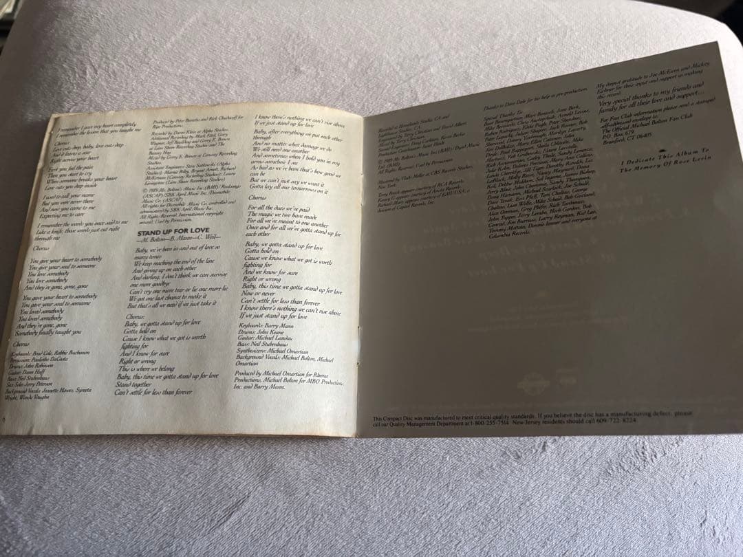 レア　マイケルボルトン直筆サインcd michael bolton