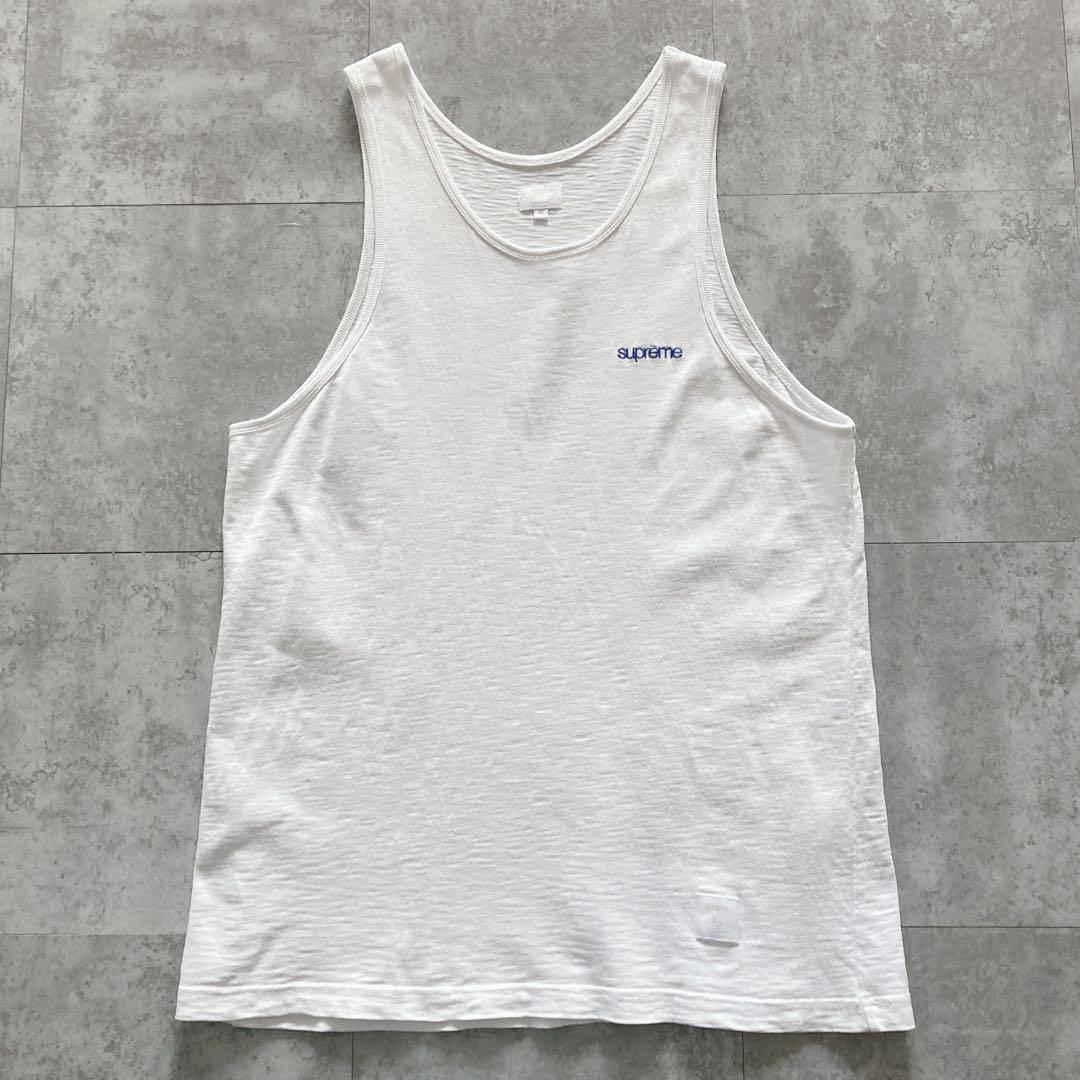 【XLサイズ】supreme シュプリーム ワンポイント ロゴ刺繍 タンクトップ