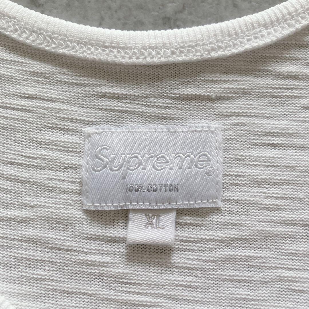 【XLサイズ】supreme シュプリーム ワンポイント ロゴ刺繍 タンクトップ