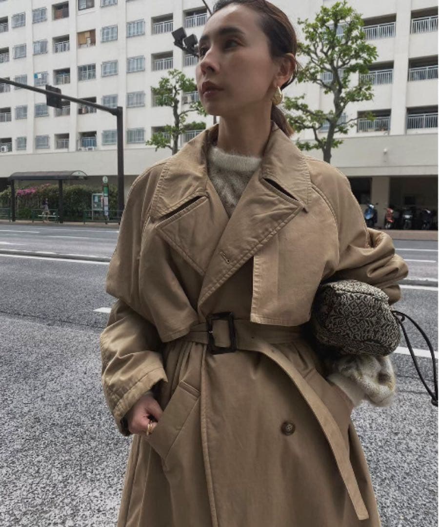 【美品】Ameri THINDOWN TRENCH COAT トレンチコート