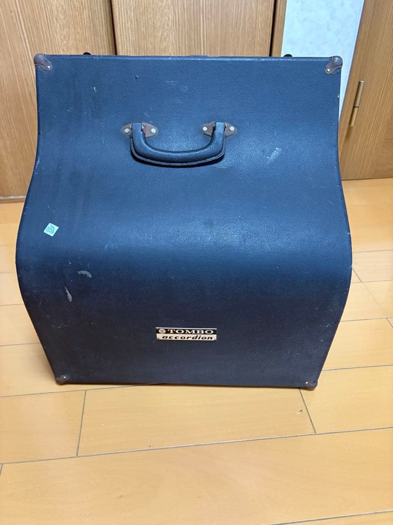 青色マーブル　アコーディオン