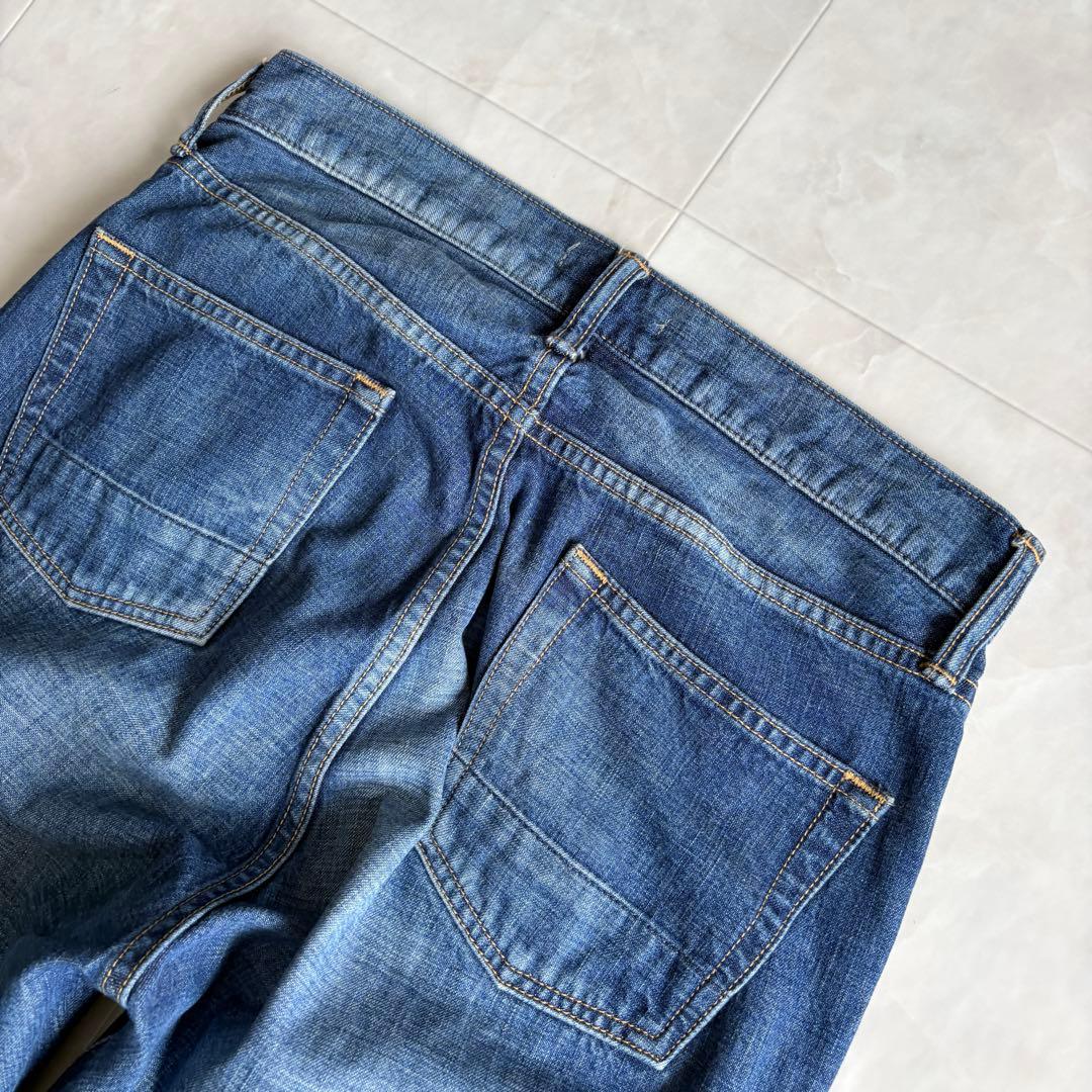 pas de calais デニムパンツ 34 日本製 綿100 テーパード