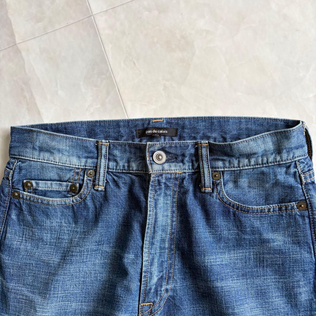 pas de calais デニムパンツ 34 日本製 綿100 テーパード