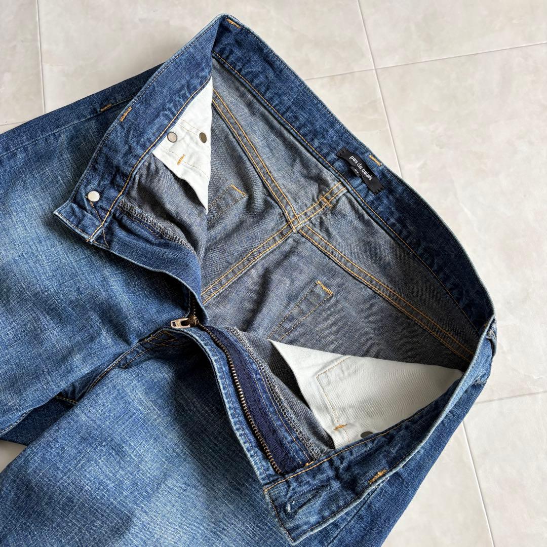 pas de calais デニムパンツ 34 日本製 綿100 テーパード