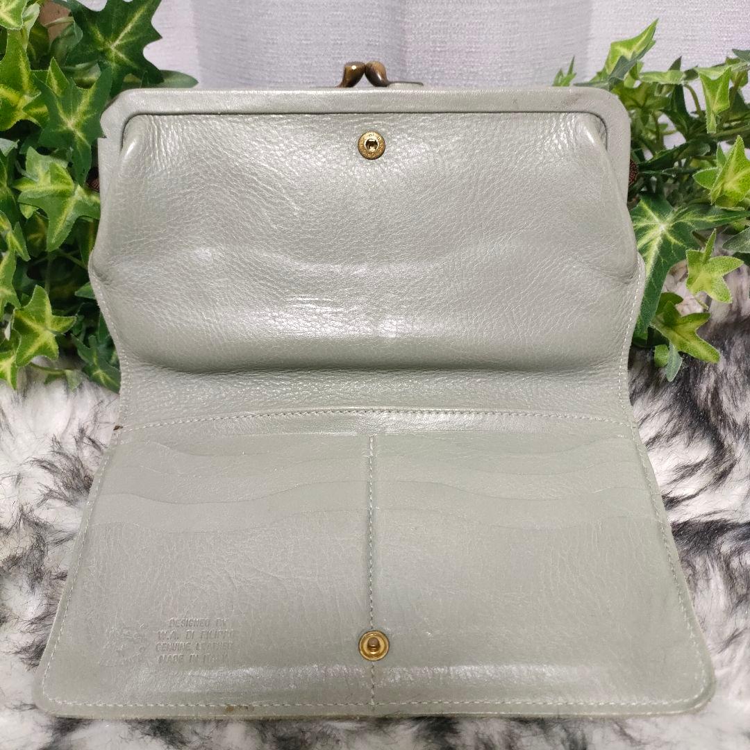 イルビゾンテ 長財布 がま口 セージグリーン IL BISONTE 財布 緑
