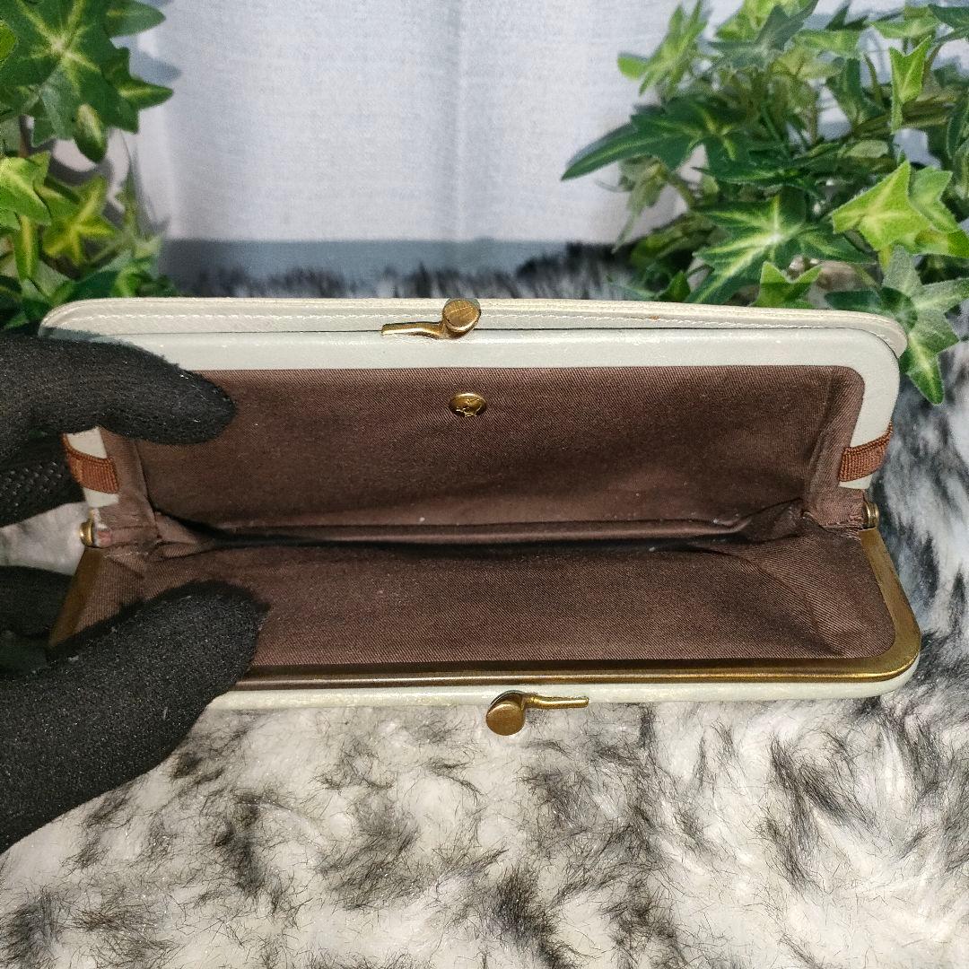 イルビゾンテ 長財布 がま口 セージグリーン IL BISONTE 財布 緑