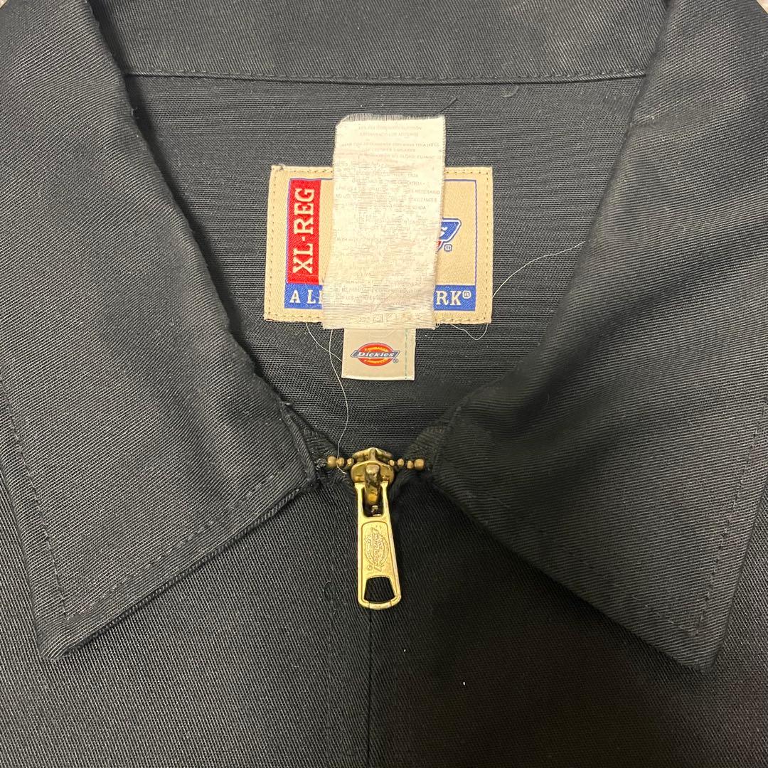 90s Dickiesアイゼンハワーワークジャケット短丈 ブラック XL