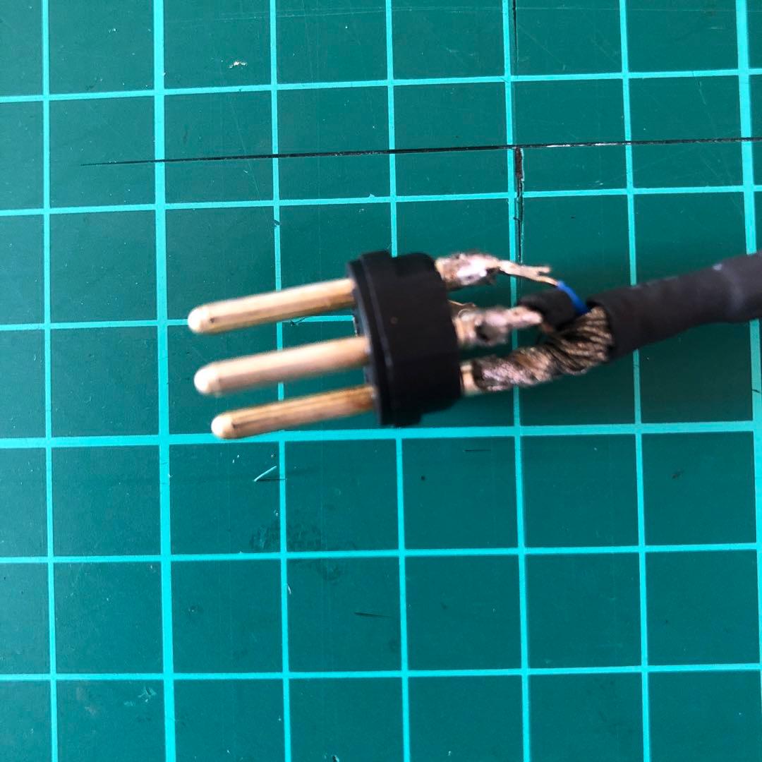 オヤイデ φ0.5㎜ 4N 純銀単線 63㎝ ペアー XLR ケーブル